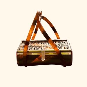 Tyrolean New York 1950s Lucite Purse